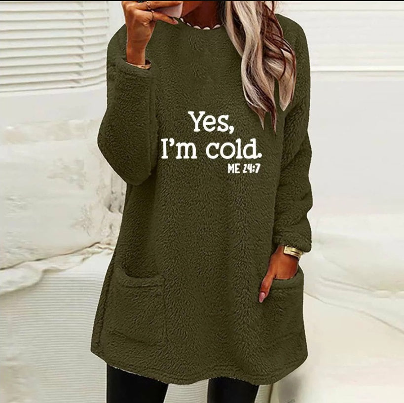 Autumn And Winter New Loose Long Sleeve Letter Printed Crew Neck Sweatshirt