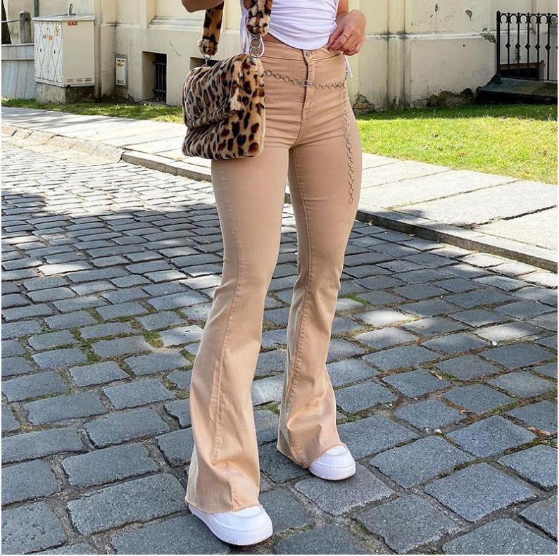 New Jeans Retro Brown High Waist High Elastic Short Boots