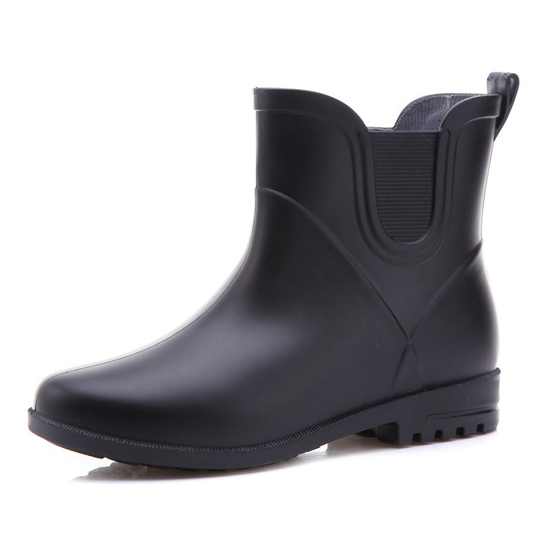Fashion All Seasons Ladies All-match Rain Boots Short Tube