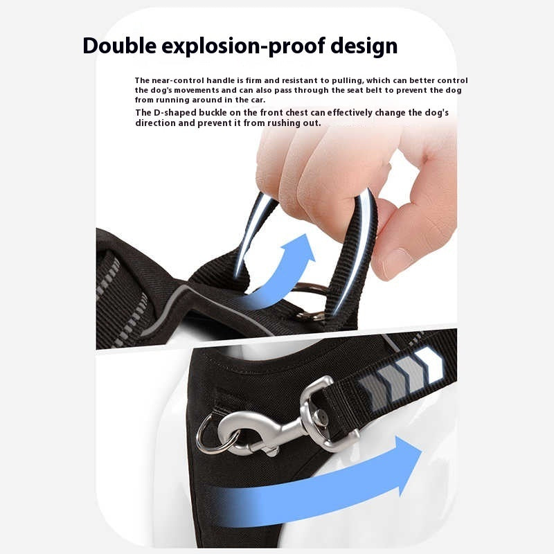 Dog Breast Strap Vest Explosion-proof Pet Hand Holding Rope