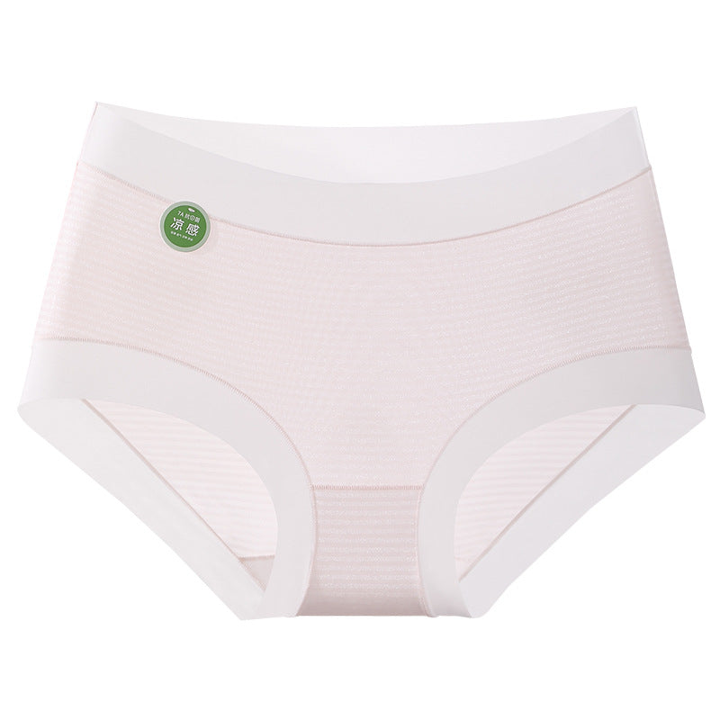 Summer Ultra-thin Striped Underwear Women's Cotton 7A Antibacterial Crotch