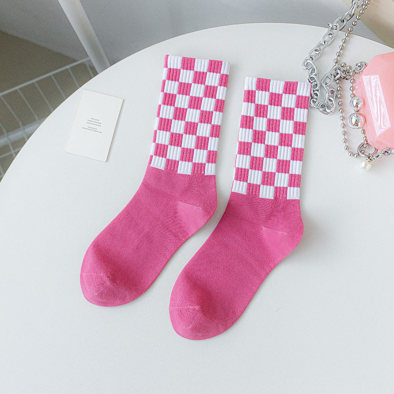 Women's Medium Length Cartoon Jacquard Socks