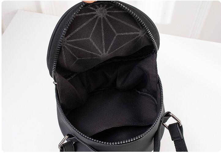 Korean Style Rhombus Luminous Bag Ladies New Round Crossbody Bag Small Round Bag
