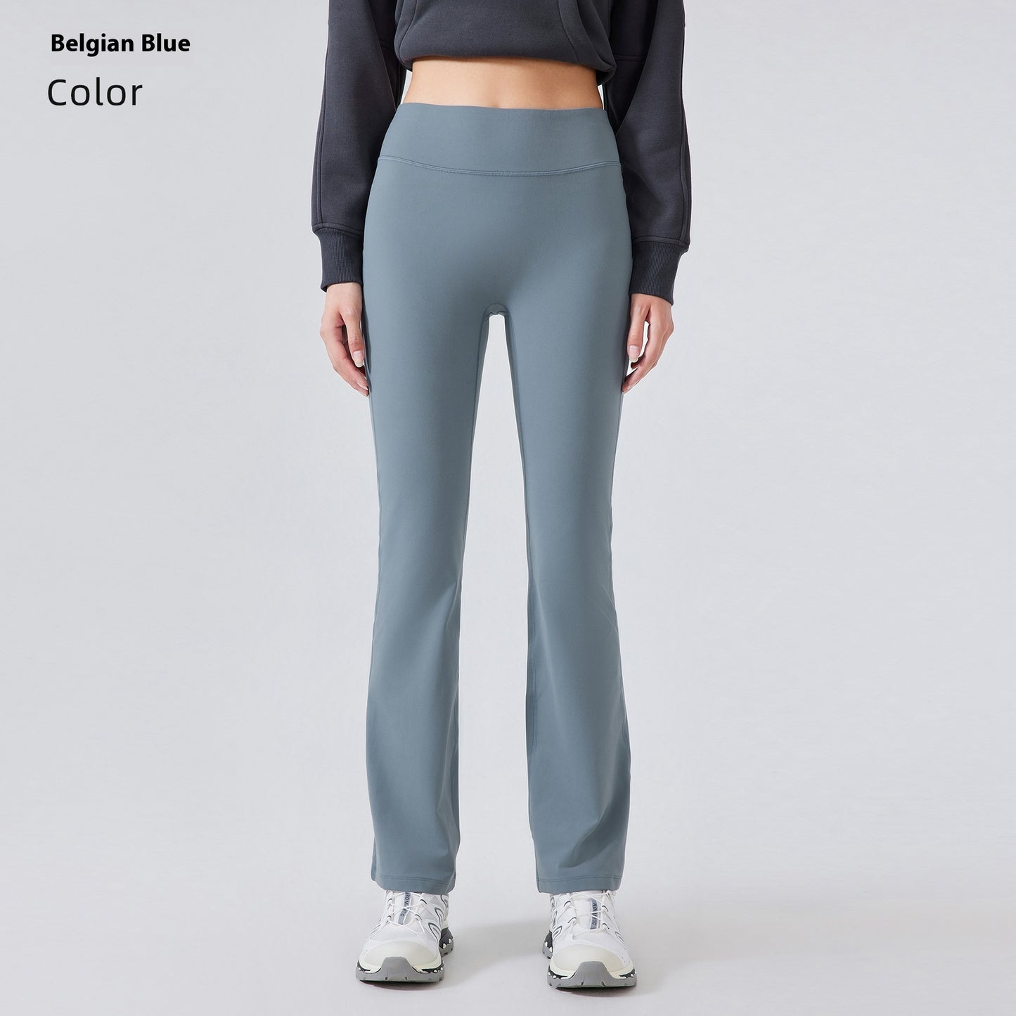 High Waist Yoga Women's Stretch Sports Bell-bottom Pants