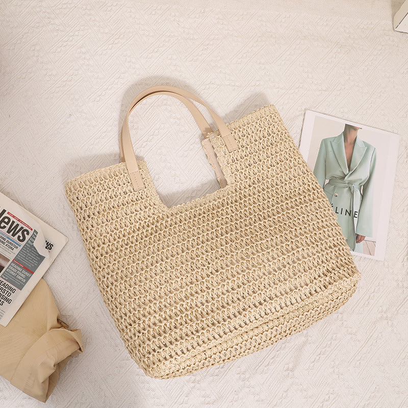 New One-shoulder Straw Simple Large Capacity Beach Bag