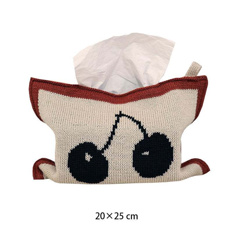 Knitted Tissue Box Bag Storage