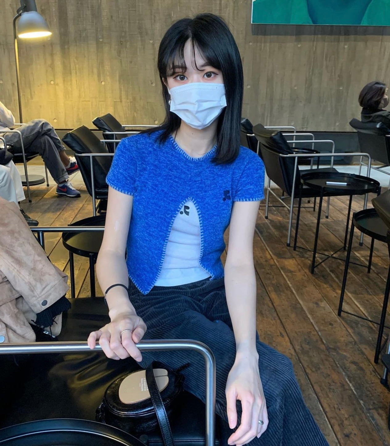 Irregular Short-sleeved Top With A Niche Design