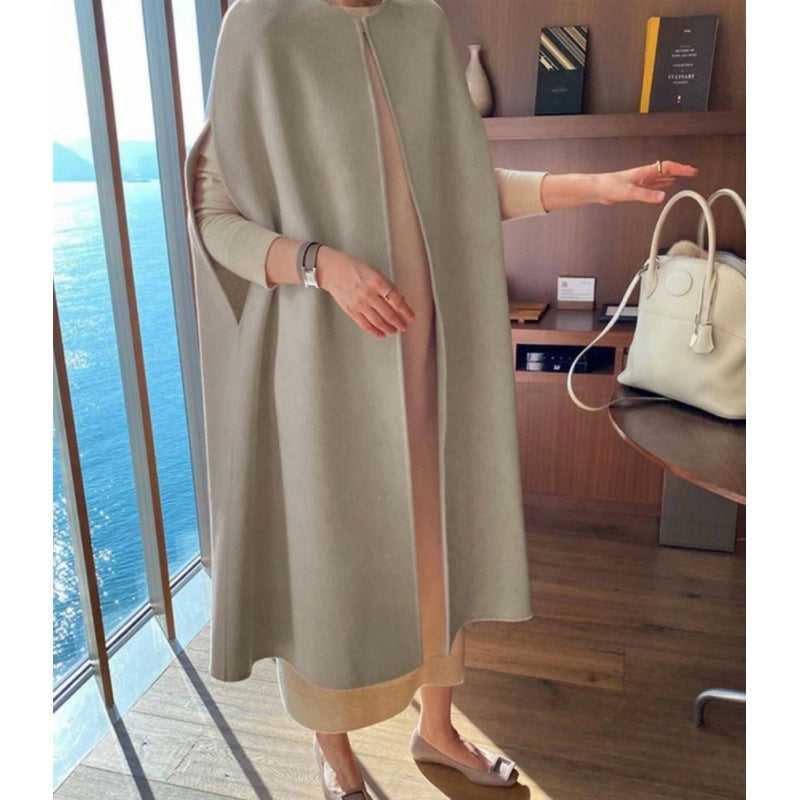 Women's Loose Wool Mid-length Vest Coat