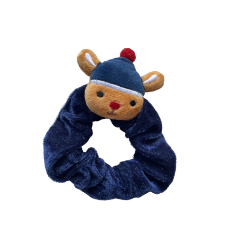 Santa Claus Cartoon Head Elk Hair Ring Headdress