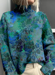 Dameuldtrøje Mode Personlighed Rullekrave Sweater