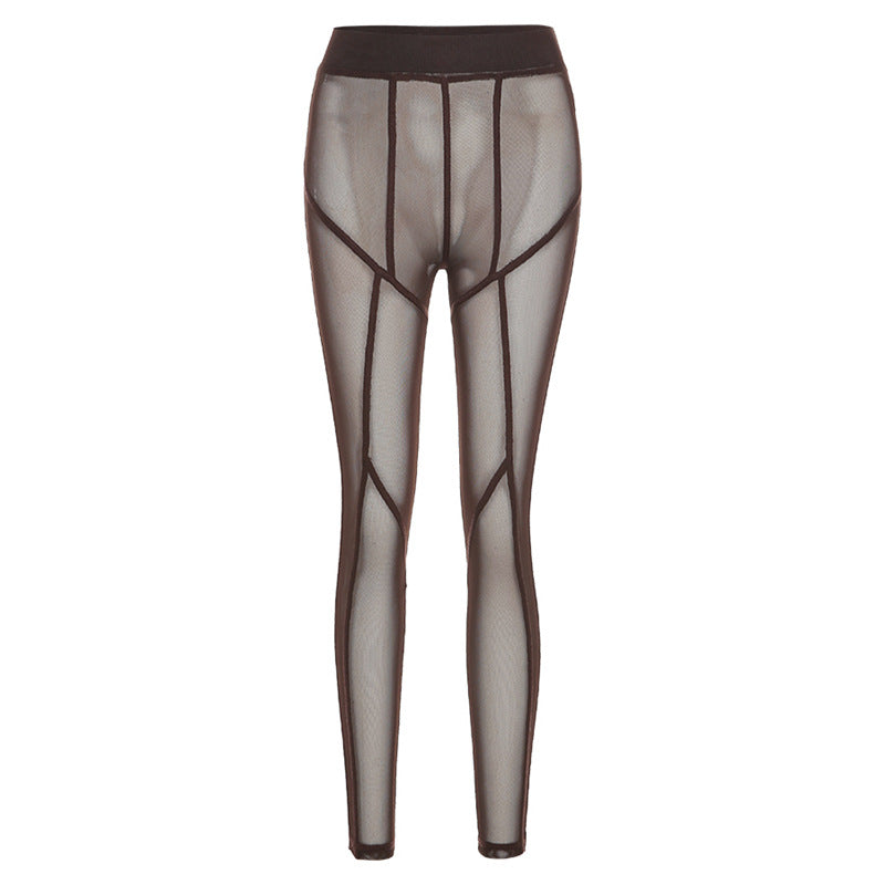 See-through Mesh Breathable High Waist Buttocks