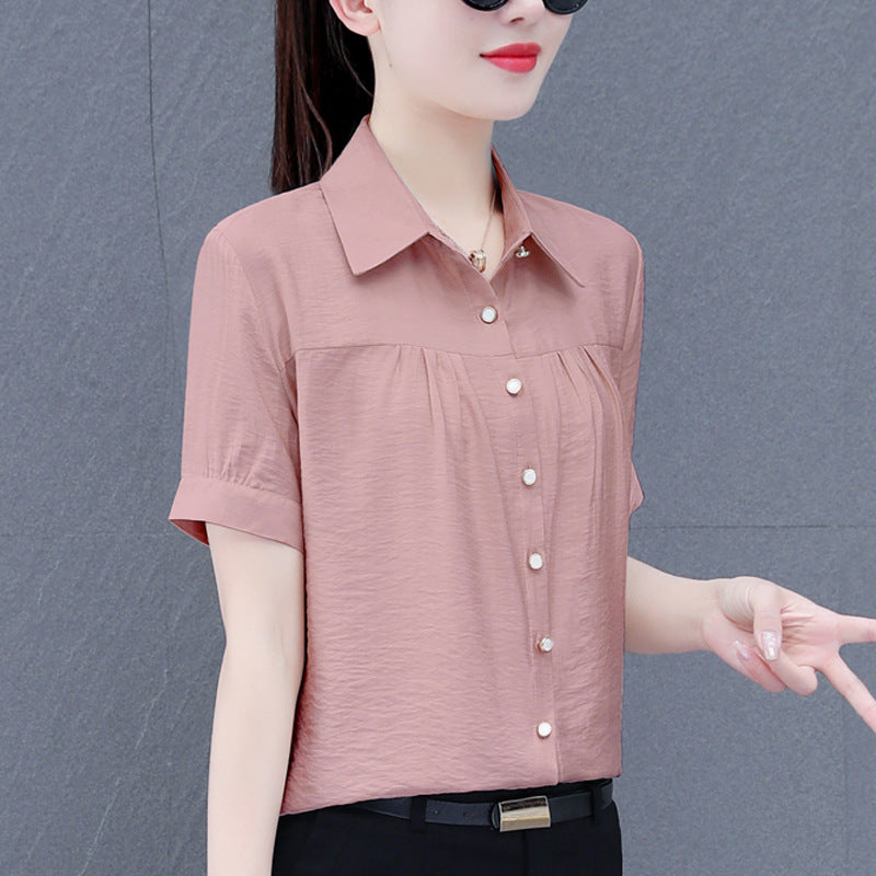 Casual Middle-aged Mom Long Sleeve Shirt