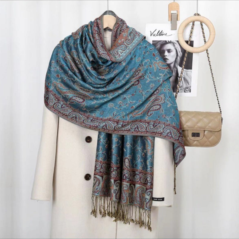 Bøhmisk Vintage Kvast Cashew Broderi Etnisk Stil Talma