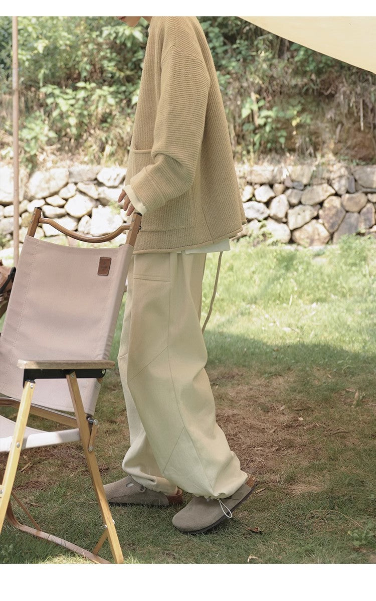 High-grade Niche Lace-up Sweater Coat New Chinese Lace-up Knitted Cardigan