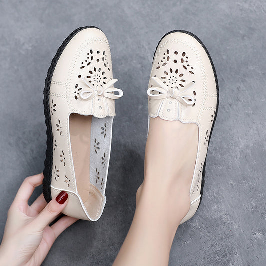 Summer Mom Shoes Women's Breathable Sandals Soft Bottom Casual Hollow Out