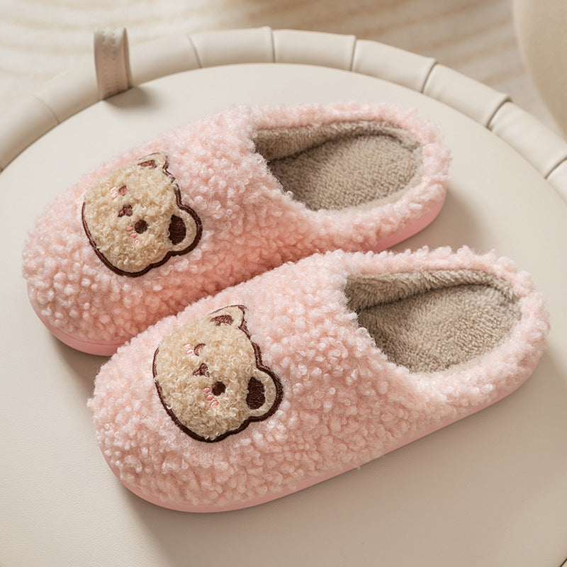 Velvet Thermal Non-slip Household Cotton Slippers