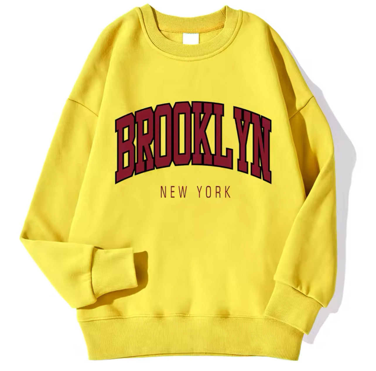Personality Trend Printed Crew Neck Sweatshirt Women