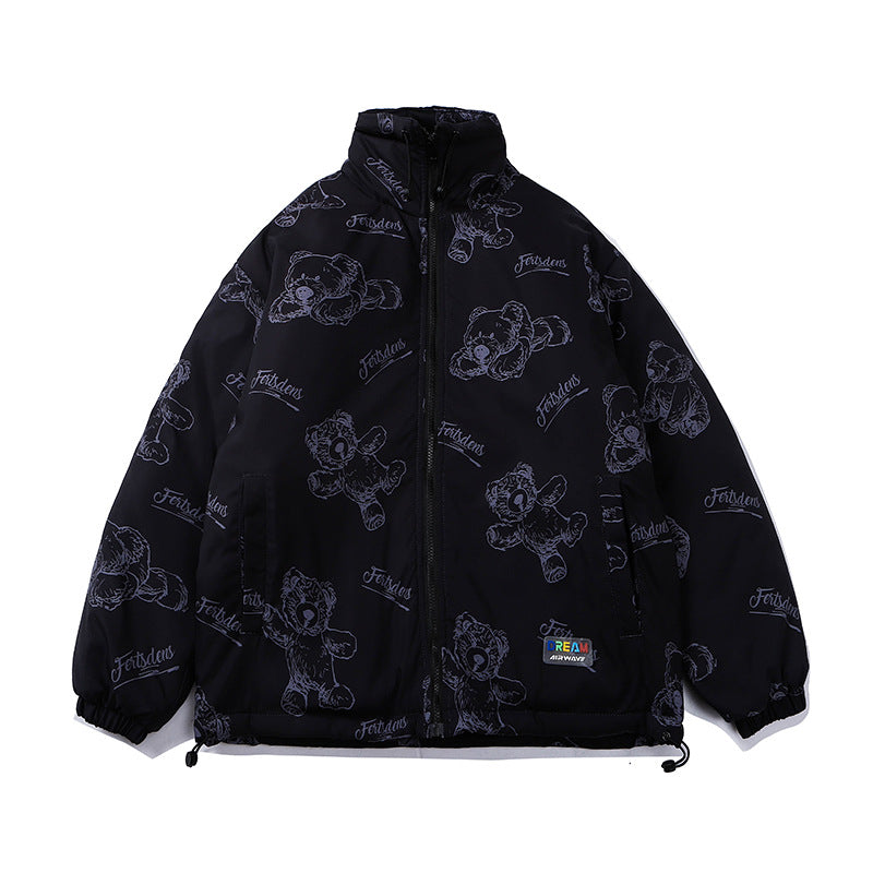 Men And Women Couple's Vintage Work Jacket Cotton Coat