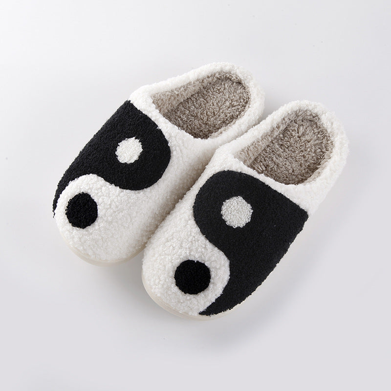 Comfortable Home Taiji Cartoon Thermal Cotton Slippers