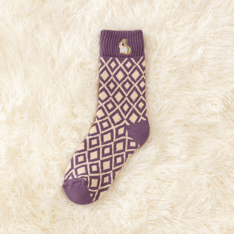 Autumn And Winter New Socks Women's Thickened Fleece-lined Warm