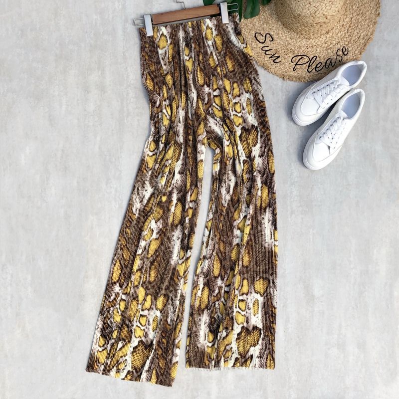 Spring And Summer Women's Wide-legged Pants High Waist Pleated