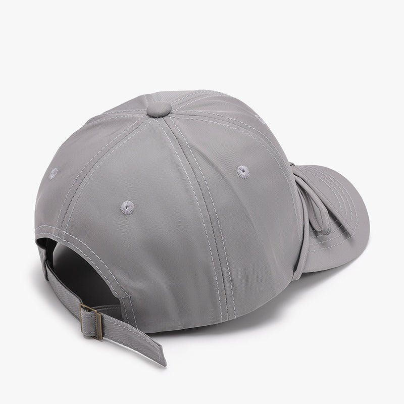 Spring And Autumn Bowknot Quick-drying Soft Top Women's Baseball Cap