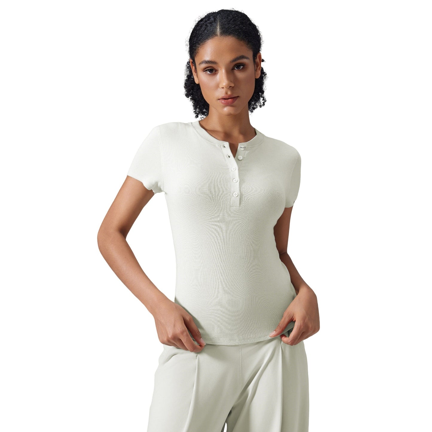 Leisure Wild Running Sports Nude Feel Slim Fit Yoga T-shirt