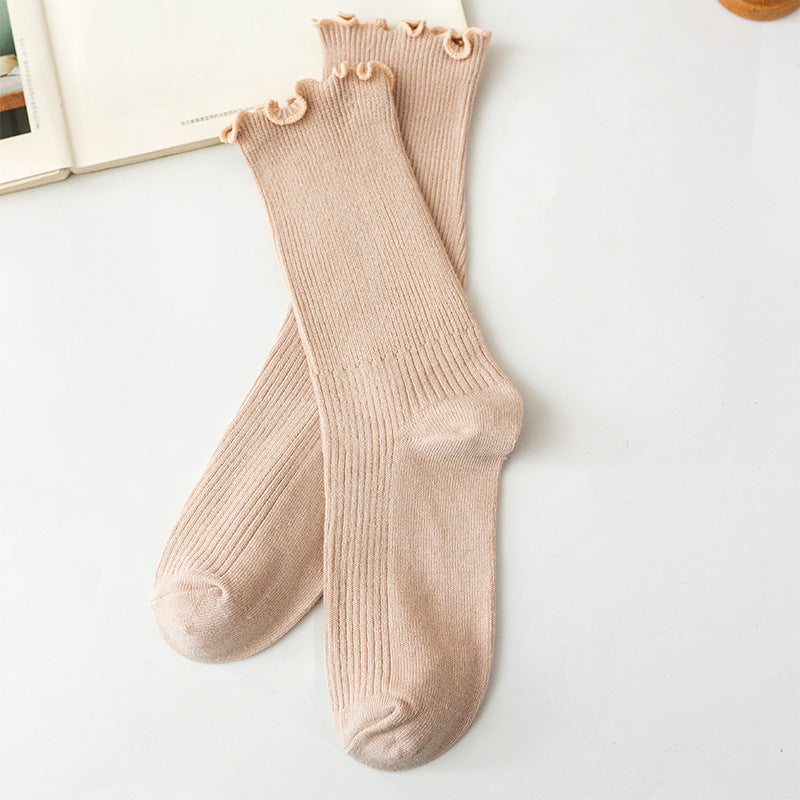 Japanese Autumn And Winter Cotton Socks Thin Section