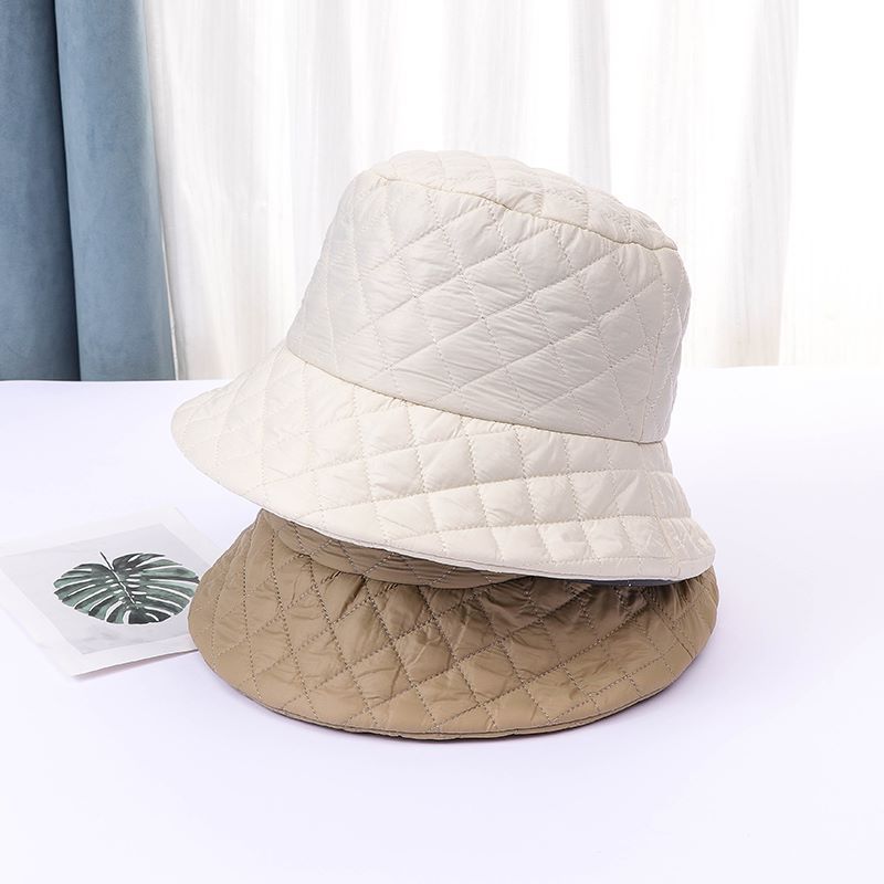 Autumn And Winter British Fashion Down Jacket Cotton Outdoor Minimalist Diamond Hat