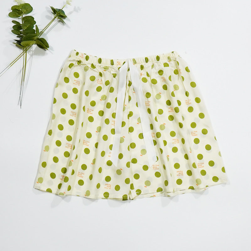 Women's Cotton Silk Shorts Plus Size Homewear Beach Pants