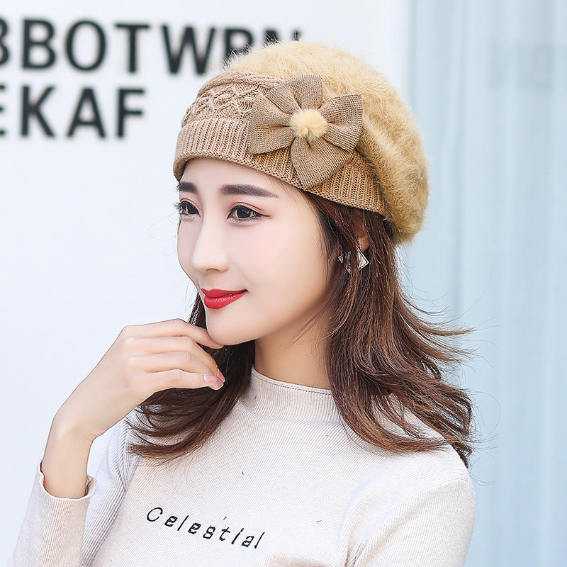 New Women's Winter Warm Fleece Knitted Hat