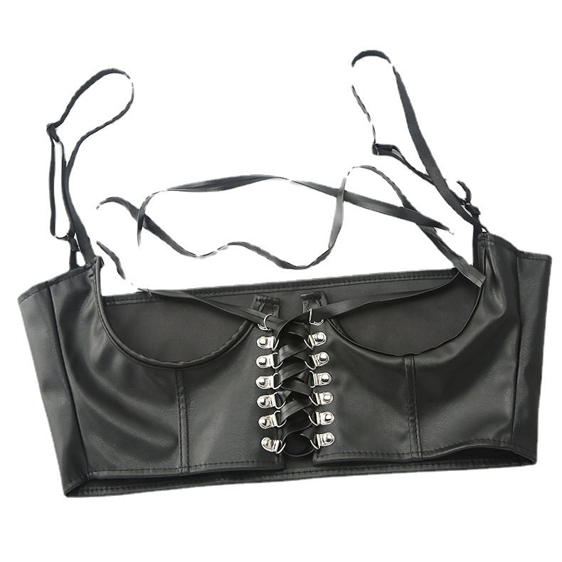 French Style European And American Fried Street Dark Girl Wrapped Chest Strap Waist Seal