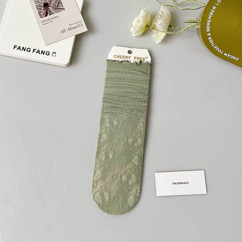 Women's Fashion Mesh Breathable Lace Socks