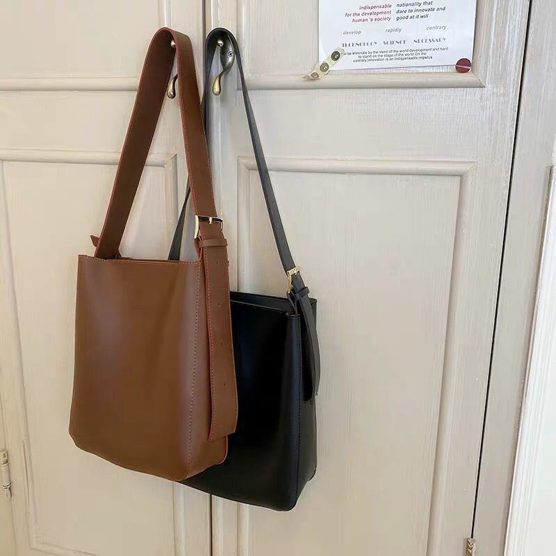 Retro Crossbody Korean Versatile One-shoulder Brown Messenger Bag