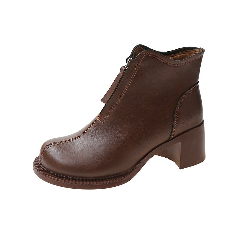 Retro Ethnic Style Women's Mid-heel Martin Boots