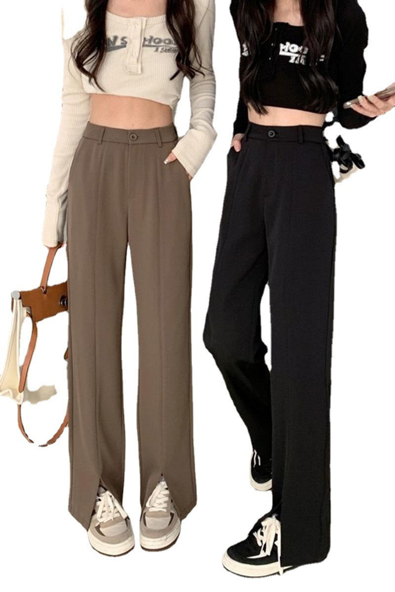 Summer New Loose Chic Wide Leg Suit Pants