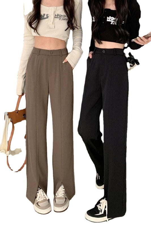Summer New Loose Chic Wide Leg Suit Pants