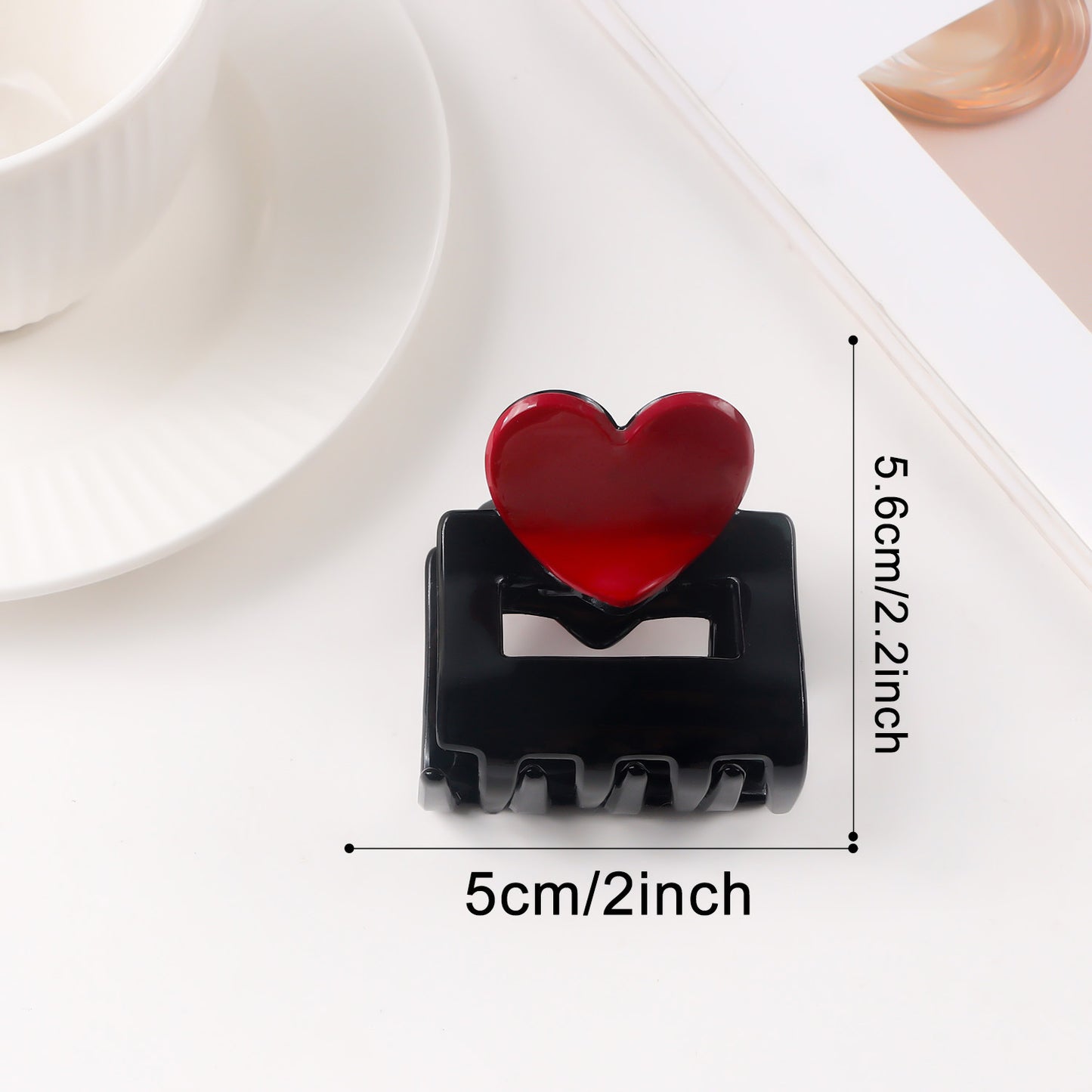 Valentine's Day Heart Shaped Versatile Hair Accessory Shark Clip