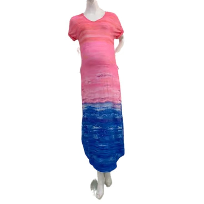 Womens Autumn Gold Velvet Maternity Dress