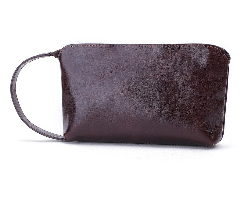 Mobile Phone Bag New Solid Color Leather Small Handbag Ladies Change Storage Clutch