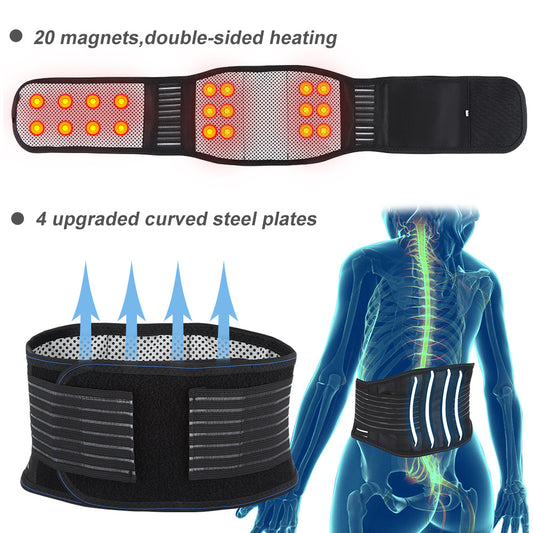 Waist And Abdomen Protection Belt Protection Magnet Self-heating Steel Plate Fixed Support