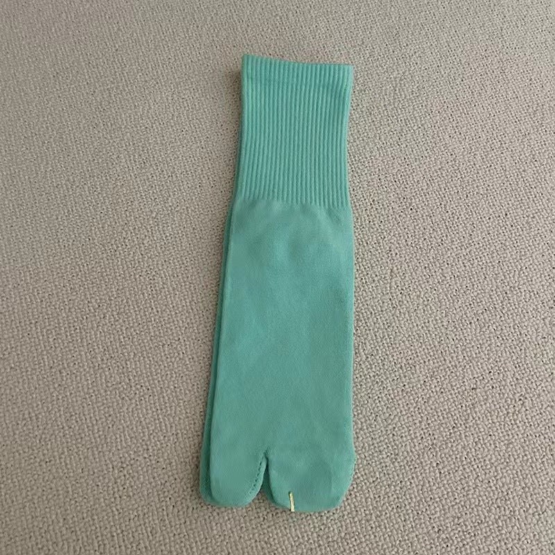 Women's Solid Color Two Toe Summer Socks