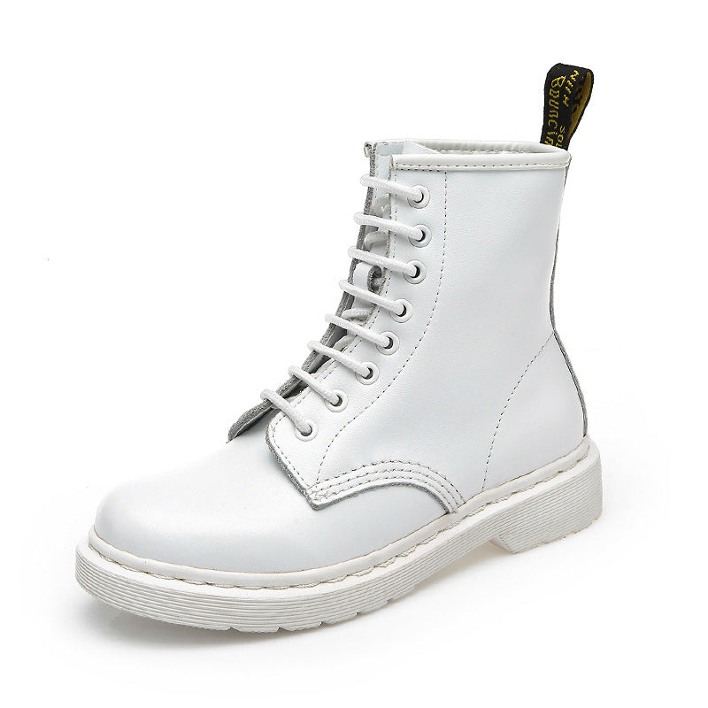 Short Low Heel Flat Mid-tube Single Boots Women