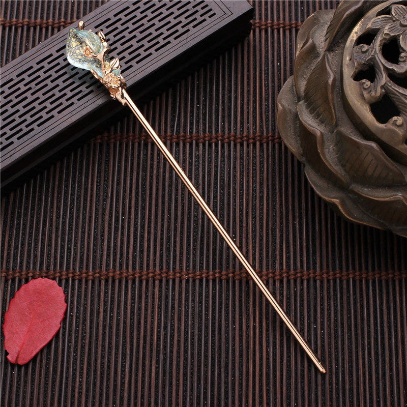 Women's Antique Simple Mulan Accessories Tassel Retro Hanfu Hairpin