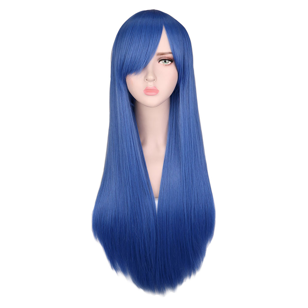 Long Straight Hair Wig Tape Mesh Matte Headgear
