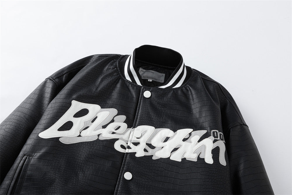 Motorcycle PU Leather Jacket Trendy Men