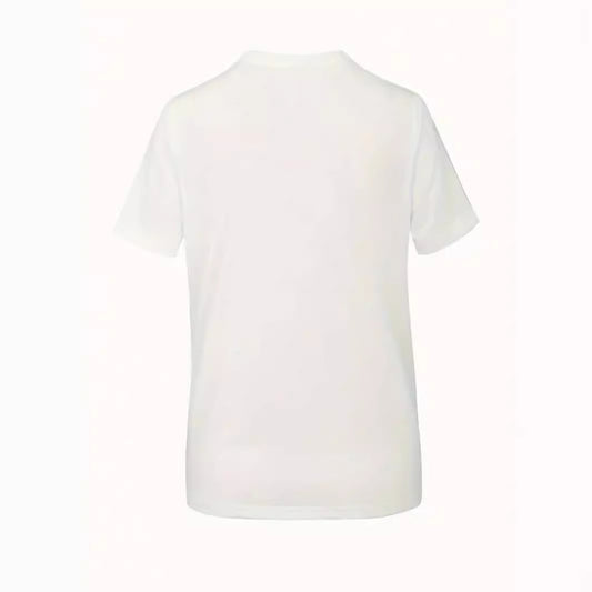 Rundhalset T-shirt med korte ærmer og print