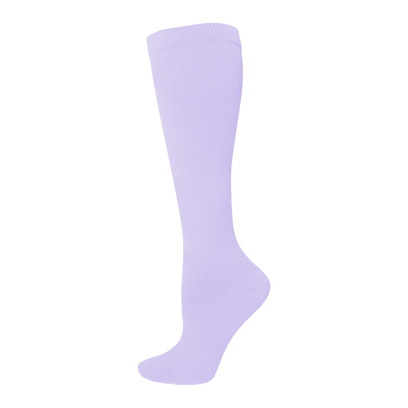 Solid-color Athletic Compression Socks Womens Long Compression Stockings