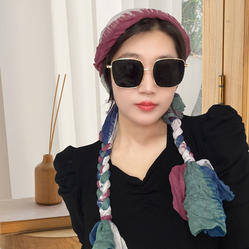 Hand-woven Hair Braid Scarf Girls Fashion Thin Scarf
