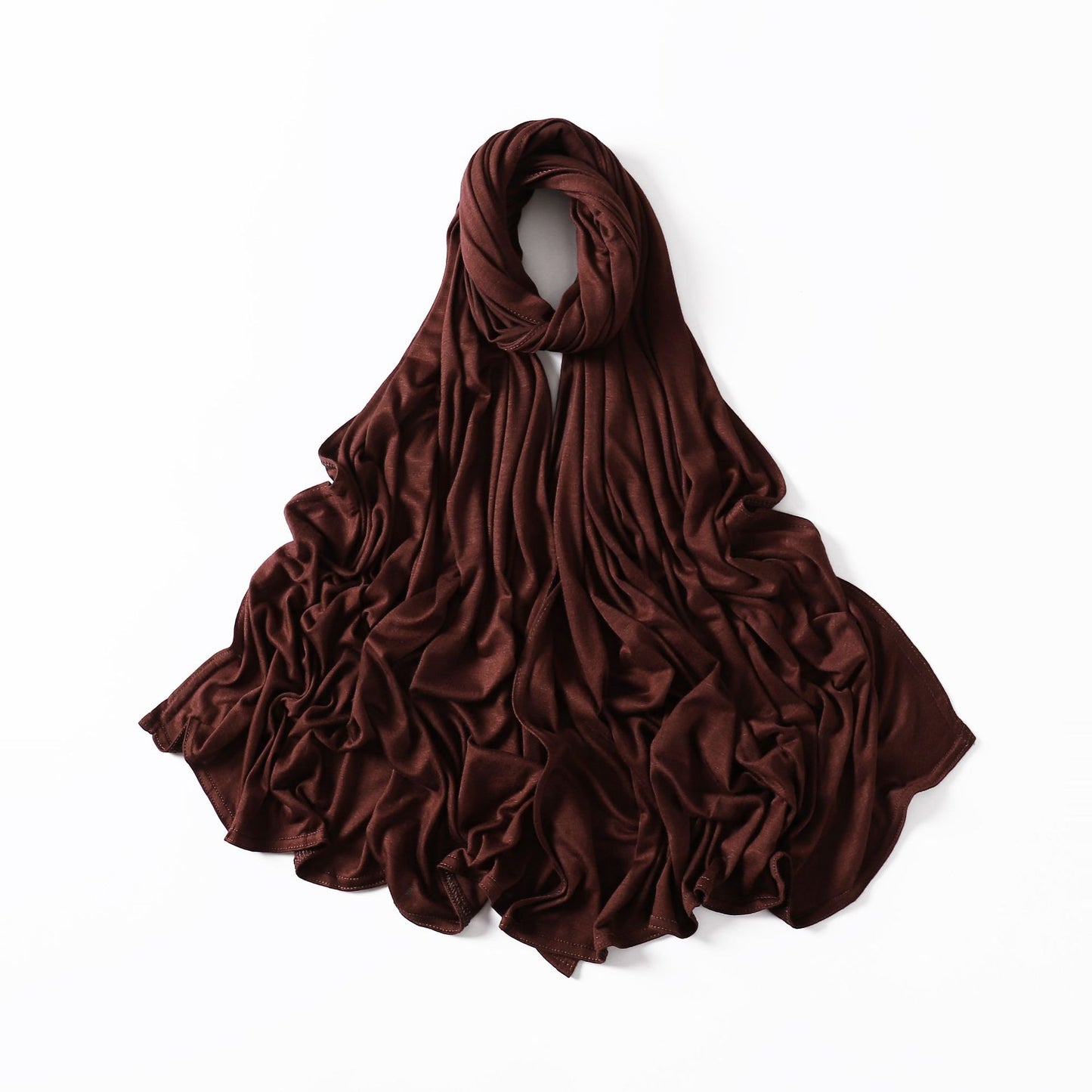 35 Colors Malaysia Pure Color Modal Curling Mercerized Cotton Scarf